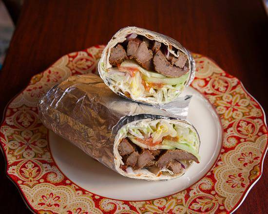 Lamb and Beef Shawerma Lavash
