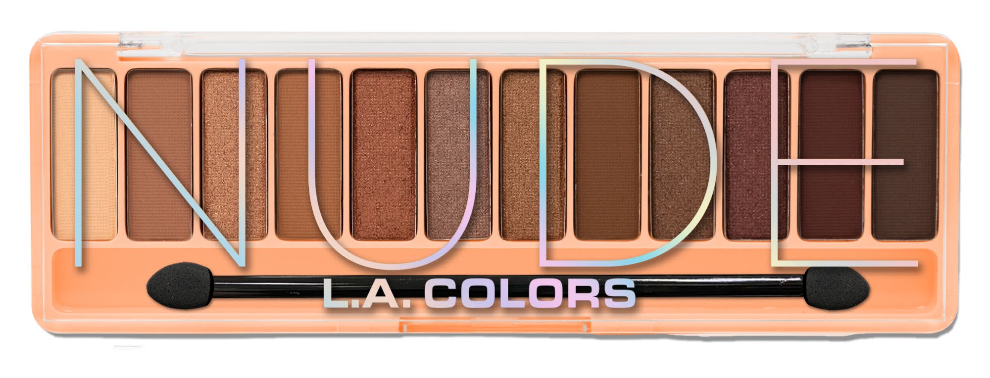 L.A. Colors® Color Vibe 12-Shade Eyeshadow Palette - Nude Nude