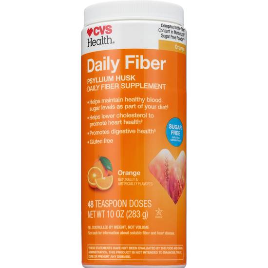 CVS Health Natural Daily Fiber Supplement, Orange, 48 Doses