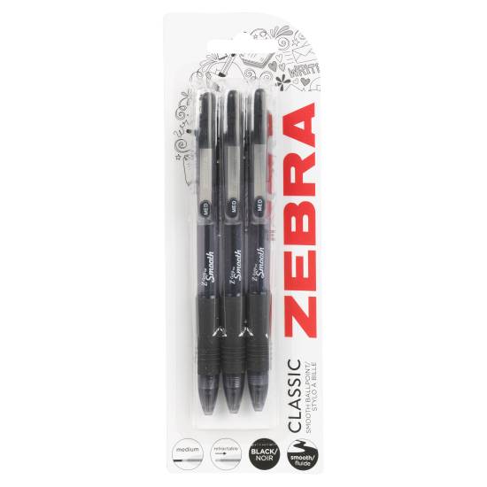 Zebra Classic Z-Grip Pens (medium/black)