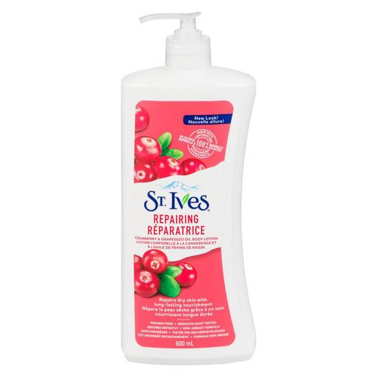 St. Ives Intensive Healing Cranberry & Grapeseed Oil Body Lotion (600 ml)