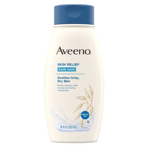Aveeno Skin Relief Fragrance-Free Body Wash For Dry Skin Fragrance-Free - 18.0 fl oz