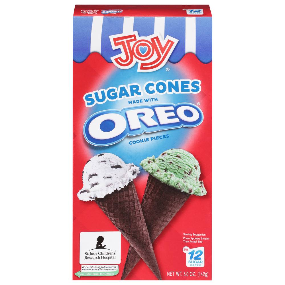 Joy Sugar Cones Made With Oreo Cookie Pieces