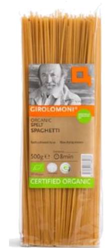 Girolomoni Organic Wholemeal Spelt Spaghetti (500g)