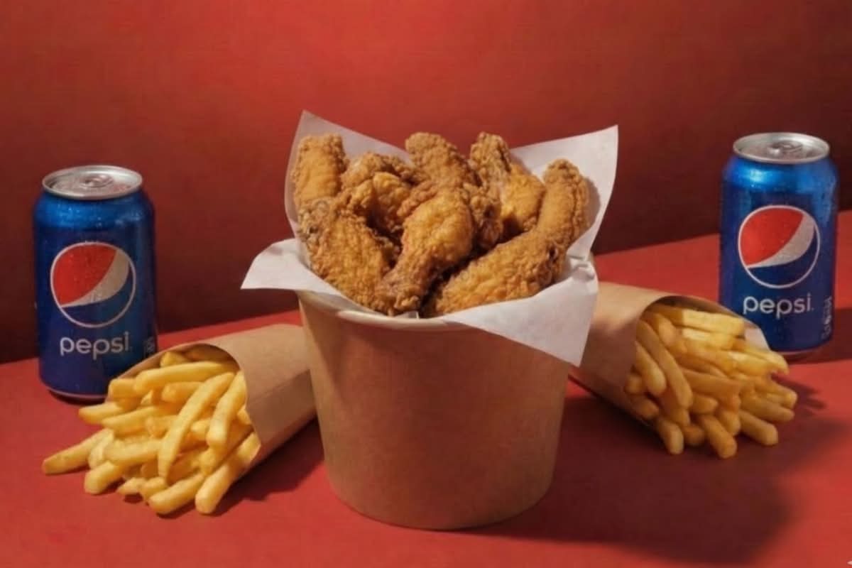 Bucket Mix Duo (4 Tenders + 8 Wings + 🍟🍟+🥤🥤)
