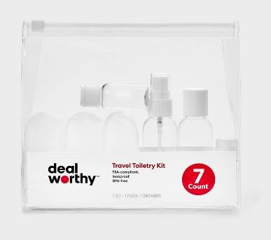 Dealworthy Travel Toiletry Kit (7 ct)