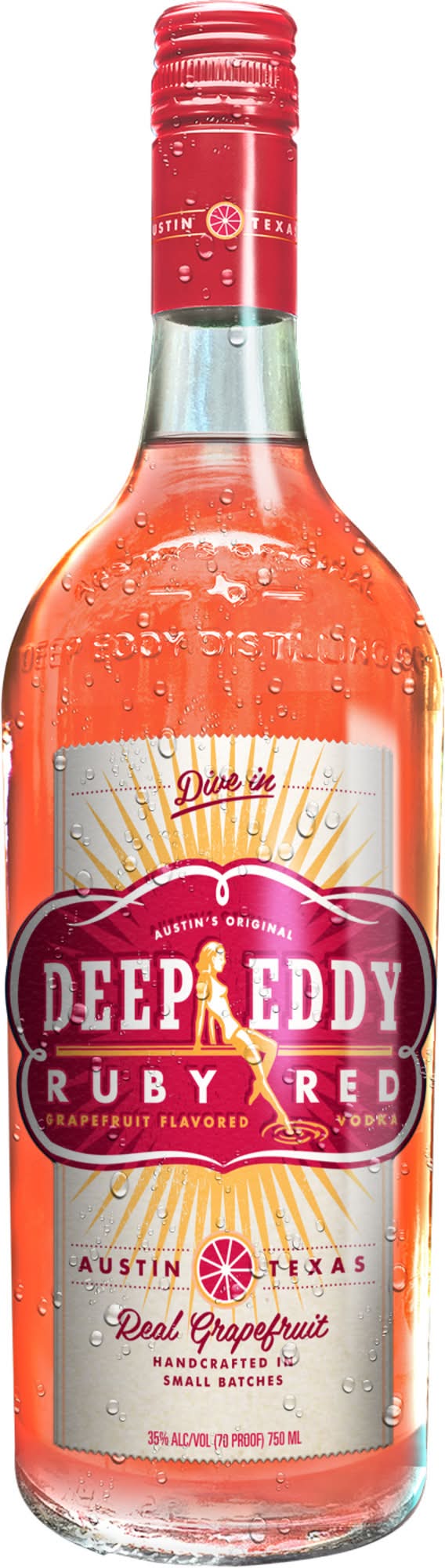 Deep Eddy Ruby Red Vodka, Grapefruit (750 ml)
