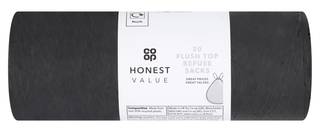 Co-op Honest Value 20 Flush Top Refuse Sacks