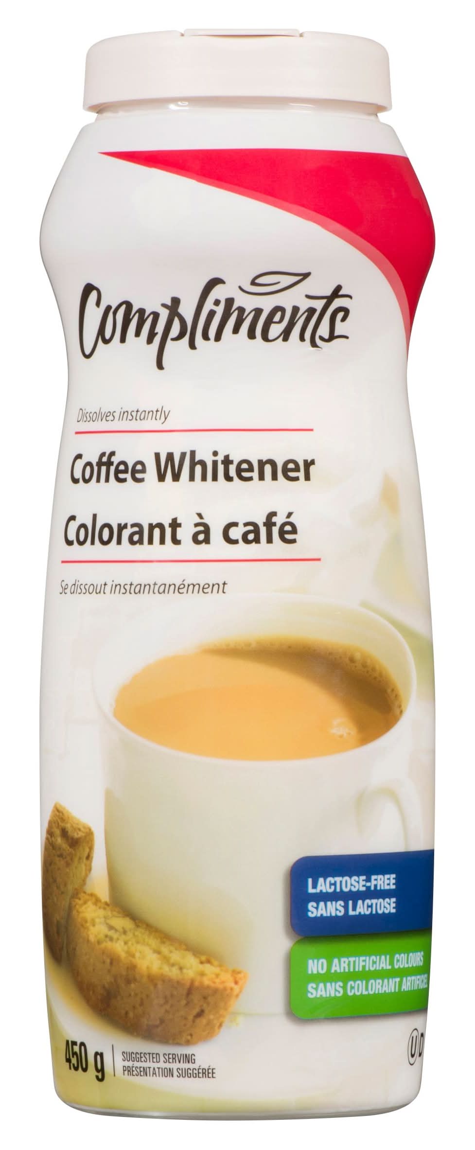 Compliments colorant à café (450 g) -  coffee whitener (450 g)