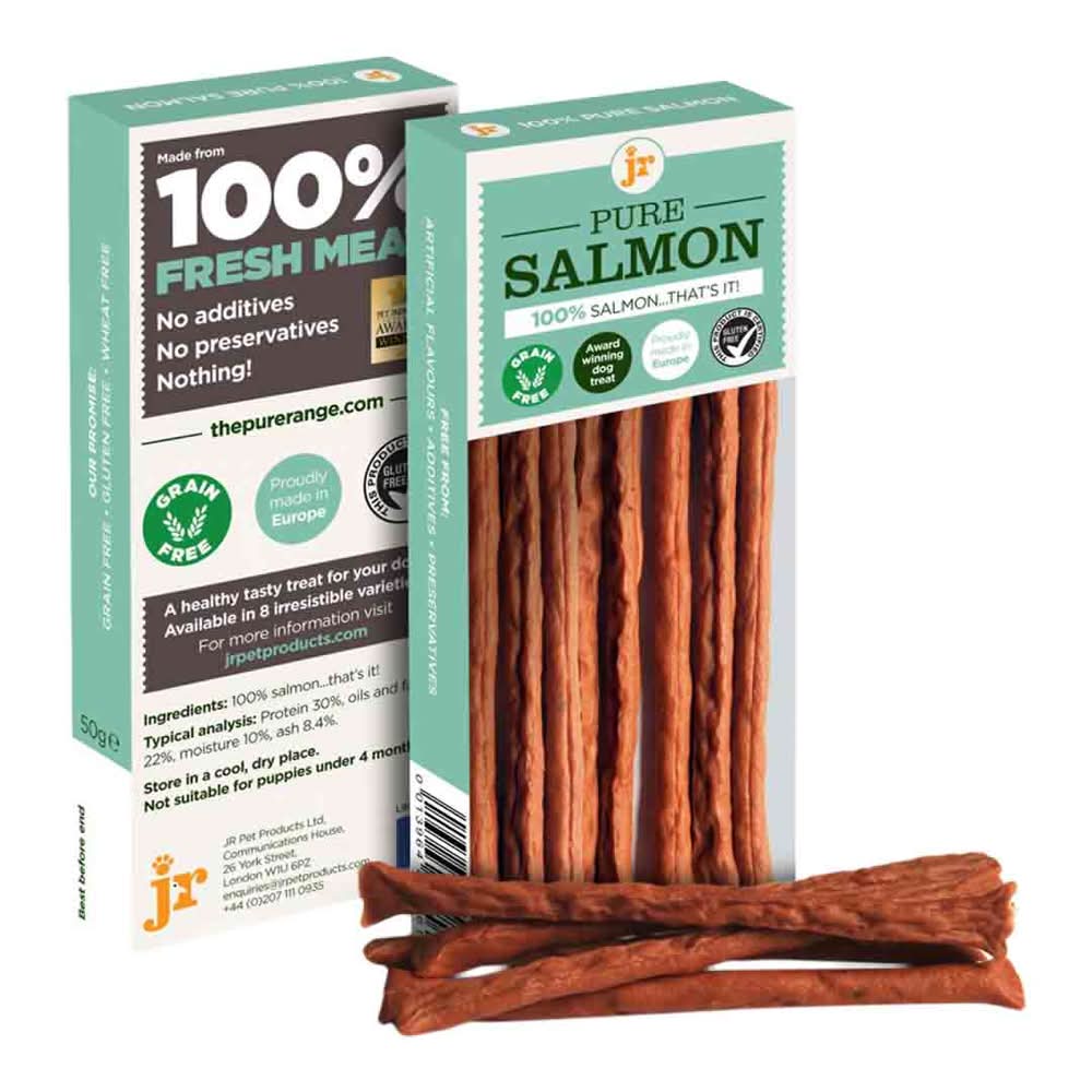 JR Pet Products Pure Salmon Sticks Dog Treats (50g)