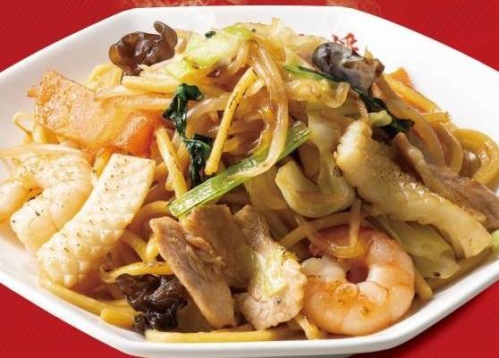 もちもち太麺の炒め焼そば Stir-Fried Thick Noodles