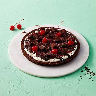 Black Forest Brownie Pizza