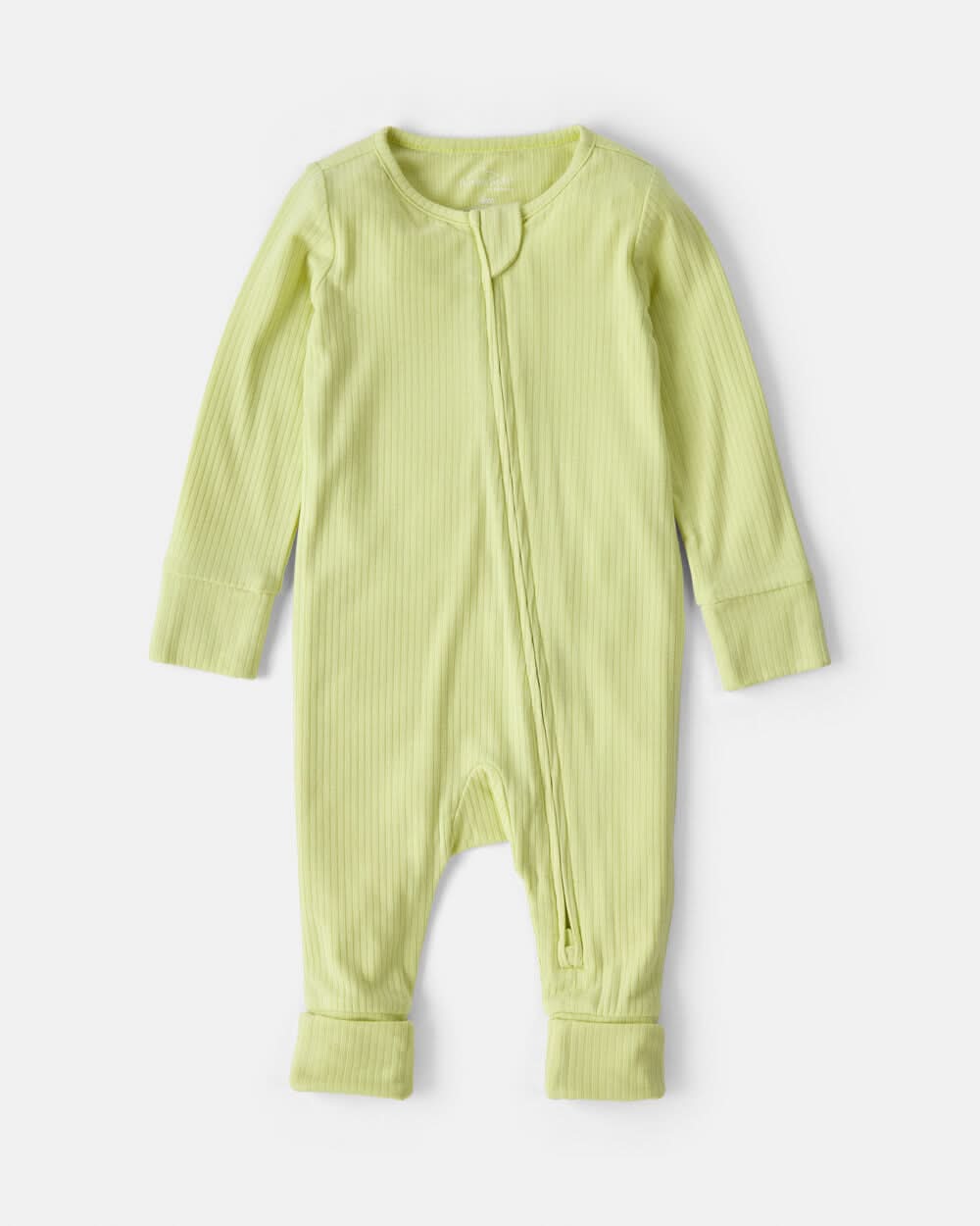 Baby PurelySoft™ 2-Way Zip Sleep & Play Pajamas - Green - Preemie (Up to 6lbs)