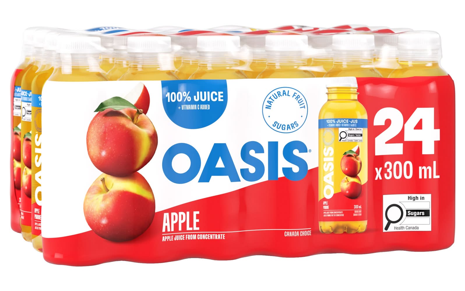 Oasis - Jus De Pomme 24 × 300Ml / Oasis Apple Juice, 24 × 300Ml