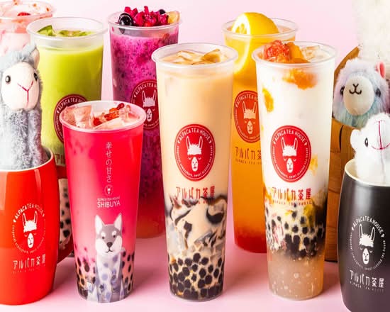 アルパカ茶屋渋谷店 タピオカドリンク delivery & takeaway menu