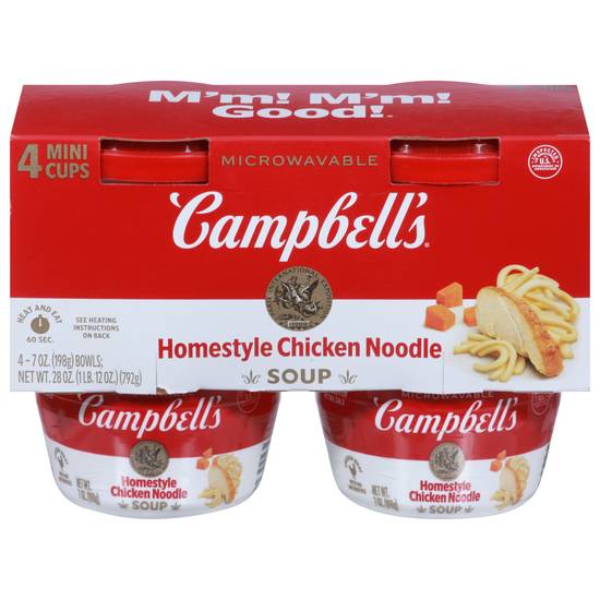 Campbell's Mini Cups Homestyle Chicken Noodle Soup (4 ct)