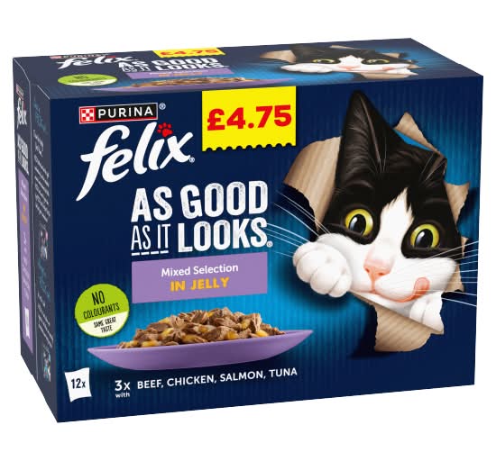 Purina Felix As Good As It Looks Mixed Selection in Jelly Cat Food (12 pack)