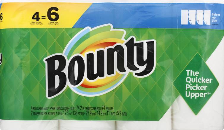 Bounty Select-A-Size White 2-ply Paper Towels (4 ct)