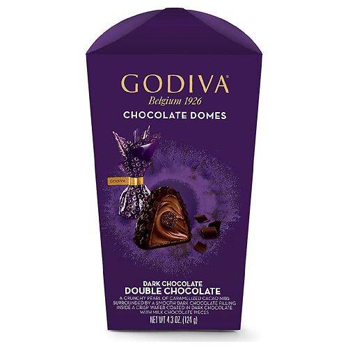 Godiva Chocolate Domes Double Chocolate - 4.3 oz