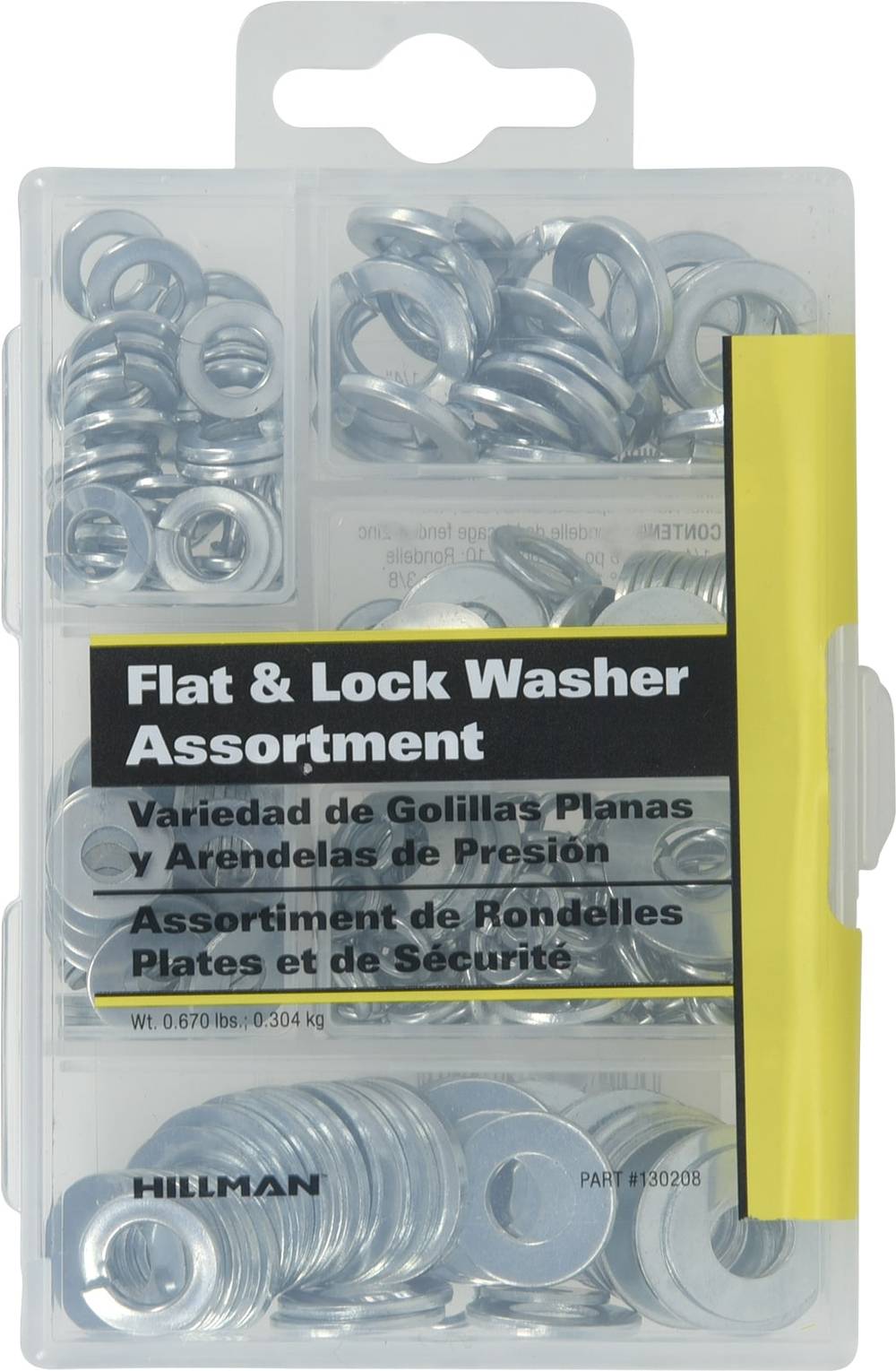 Hillman 6.2-in Silver Flat and Lock Washers Kit (277-Pack) | 130208