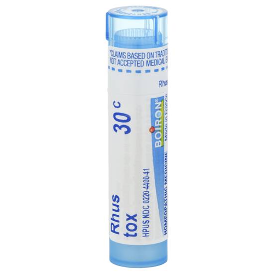 Boiron Rhus Toxicodendron 30c Homeopathic Medicine (80 pellets)