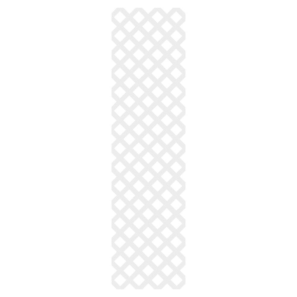 Style Selections 1/4-in x 24-in x 8-ft White Vinyl Traditional Lattice | 73055826