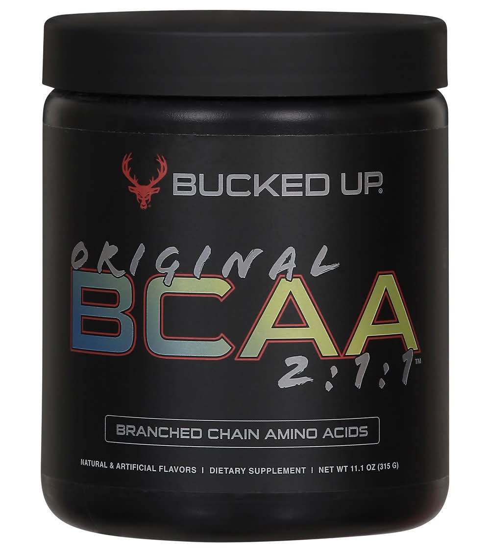 Bucked Up 2:1:1 Original Blue Bcaa Supplement, Pineapple (11.11 oz)