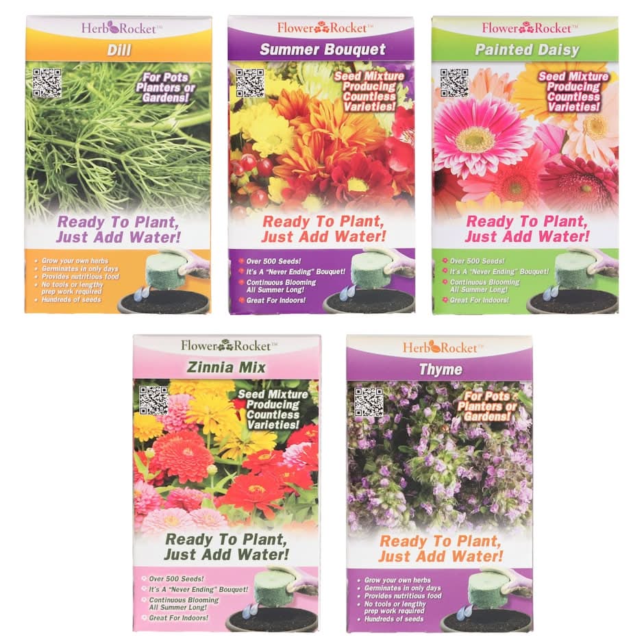 Flower Rocket Grow Kit, Assorted Flowers, 1-ct.