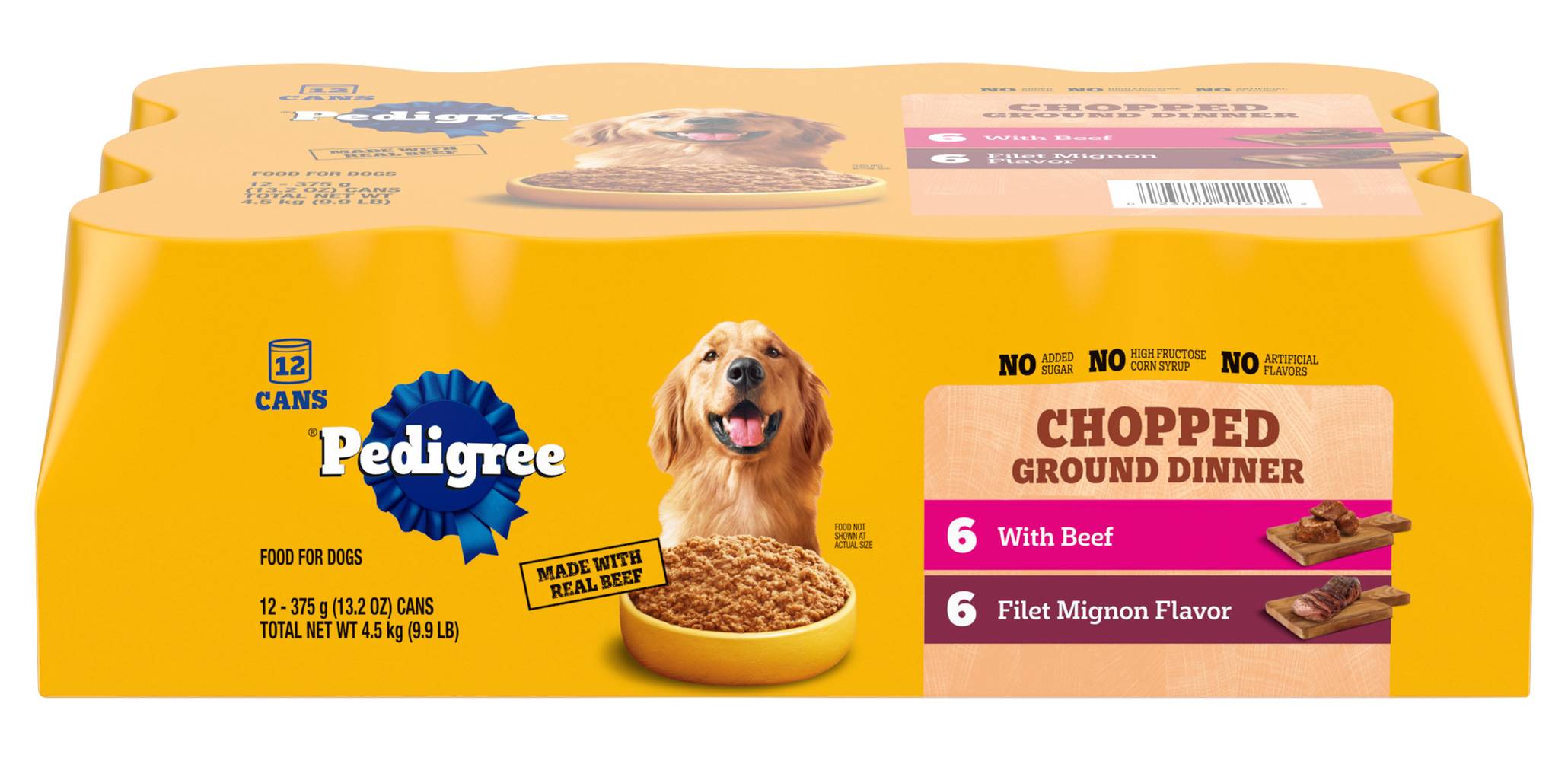 Pedigree Chopped Ground Dinner Adult Canned Wet Dog Food (9.9 lbs, 12 ct)