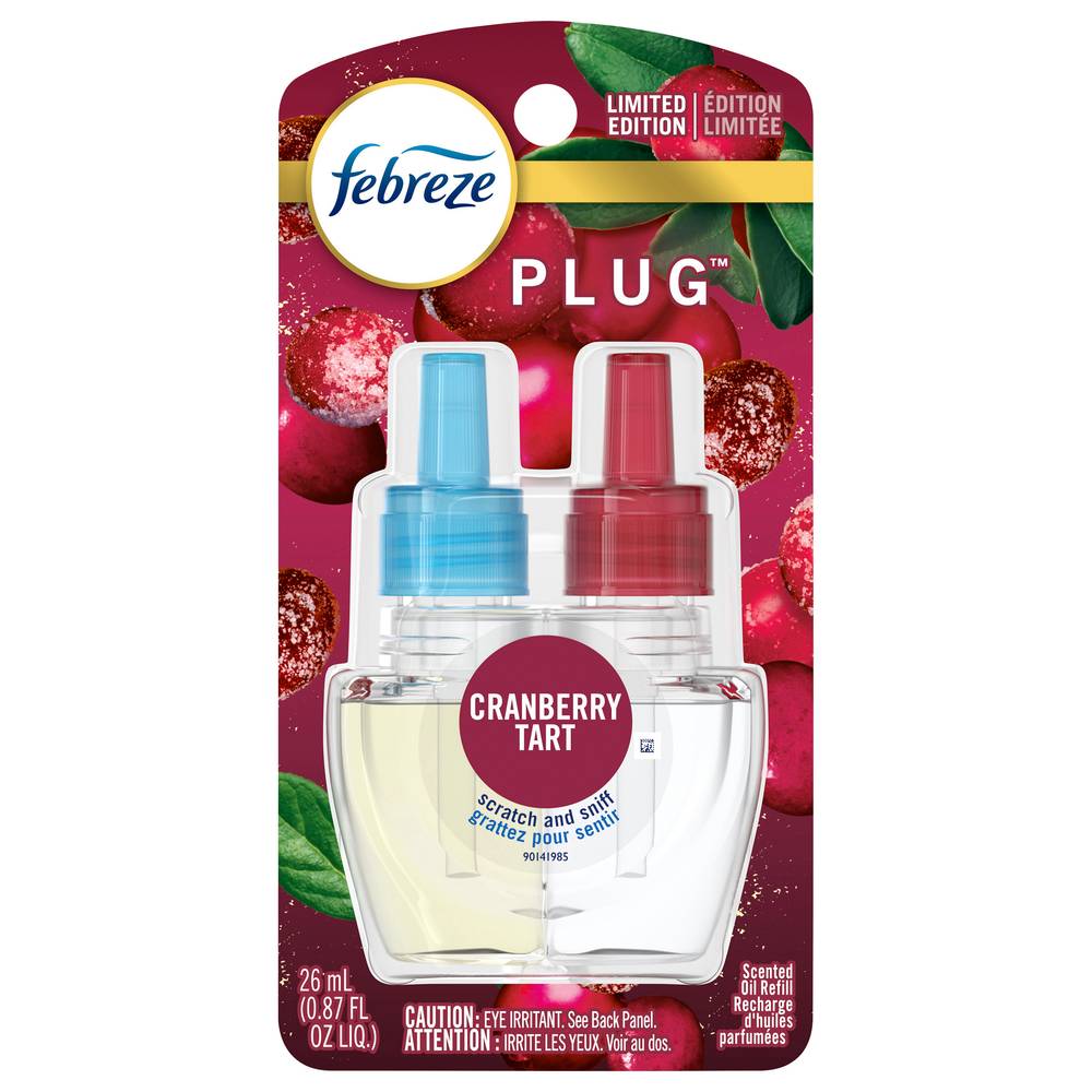 Febreze Plug Odor-Eliminating Cranberry Tart Air Freshener (0.87 fl oz)