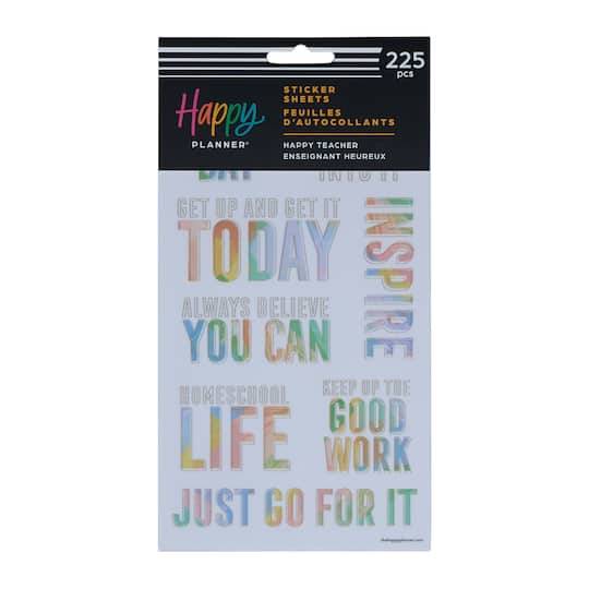 The Happy Planner Happy Teacher Stickers