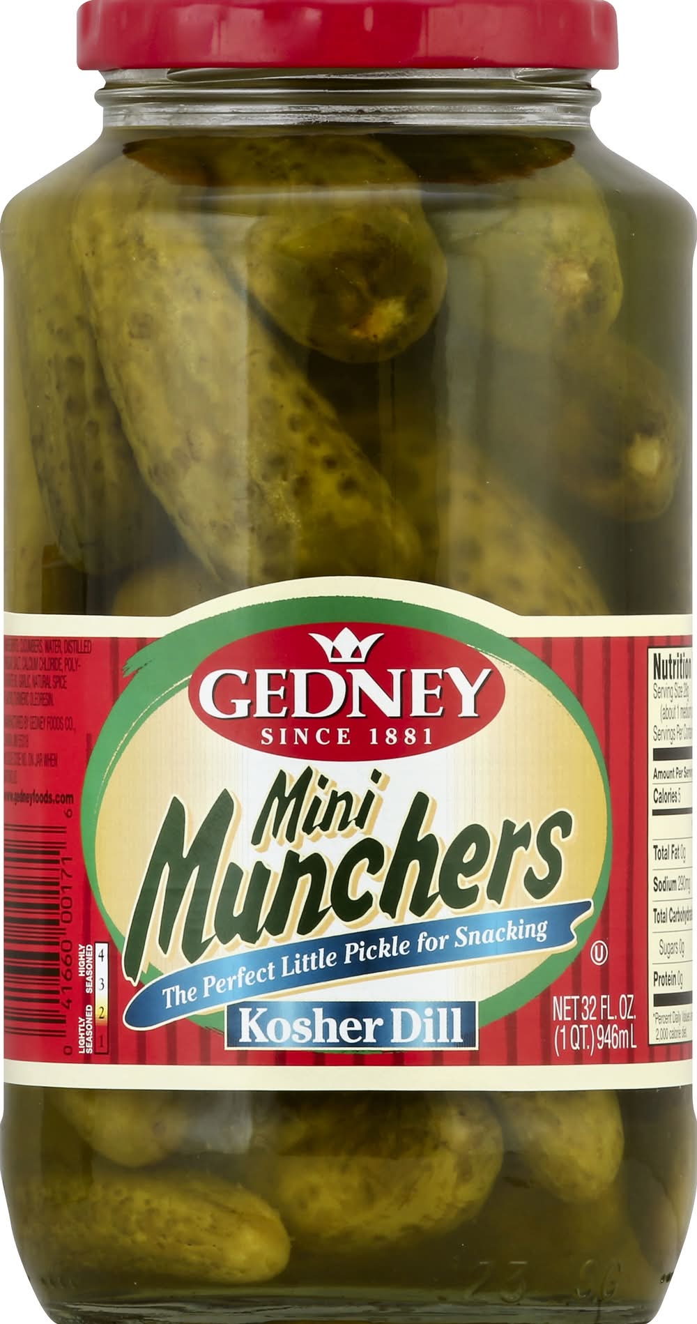 Gedney Pickles, Mini Munchers (32 fl oz)