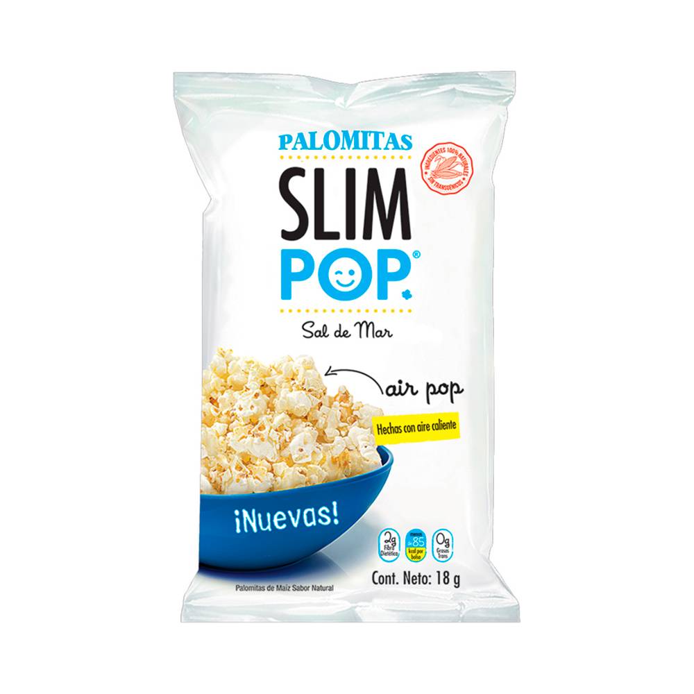 Slim Pop · Palomitas, sal de mar (18 g)