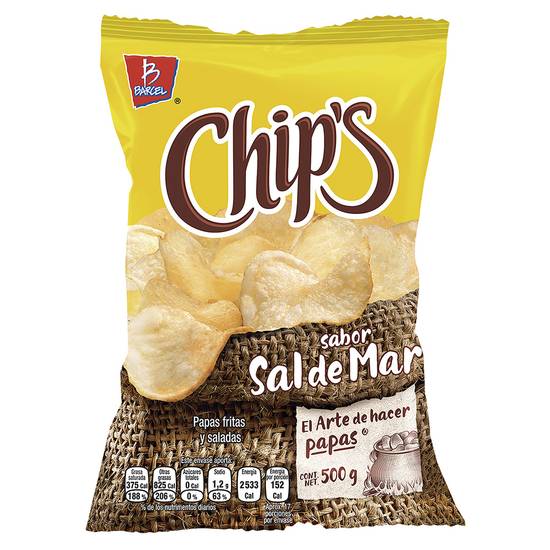 Papas Chips Sal 150 Gr Bol