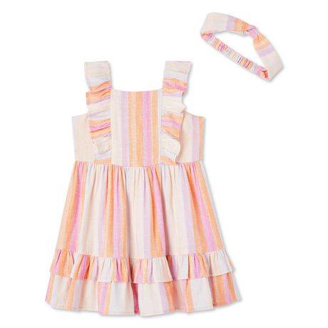 George Toddler Girls'' Dress 2-Piece Set (Color: Pink, Size: 4T)