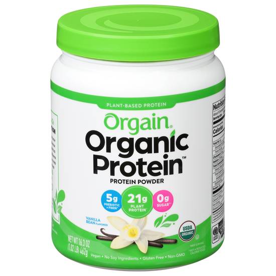 Orgain Organic Plant Based Vanilla Flavored Protein Powder (1.02 lb)