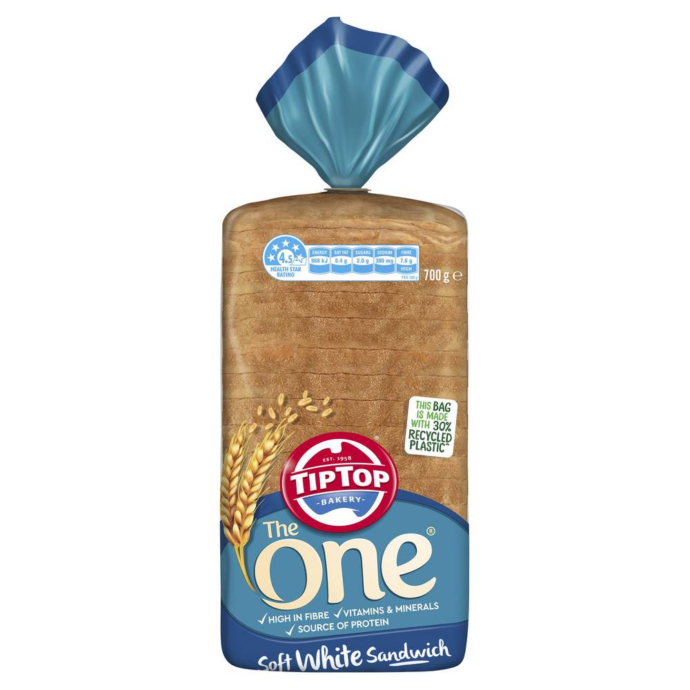 Tip Top The One Soft White Sandwich Slice Bread (700g)