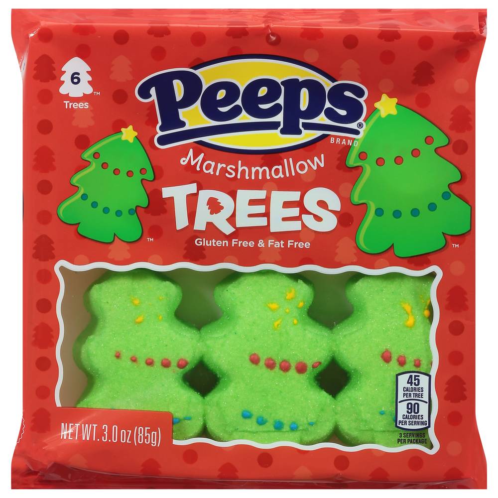 Peeps Trees Marshmallow (0.5 oz, 6 ct)