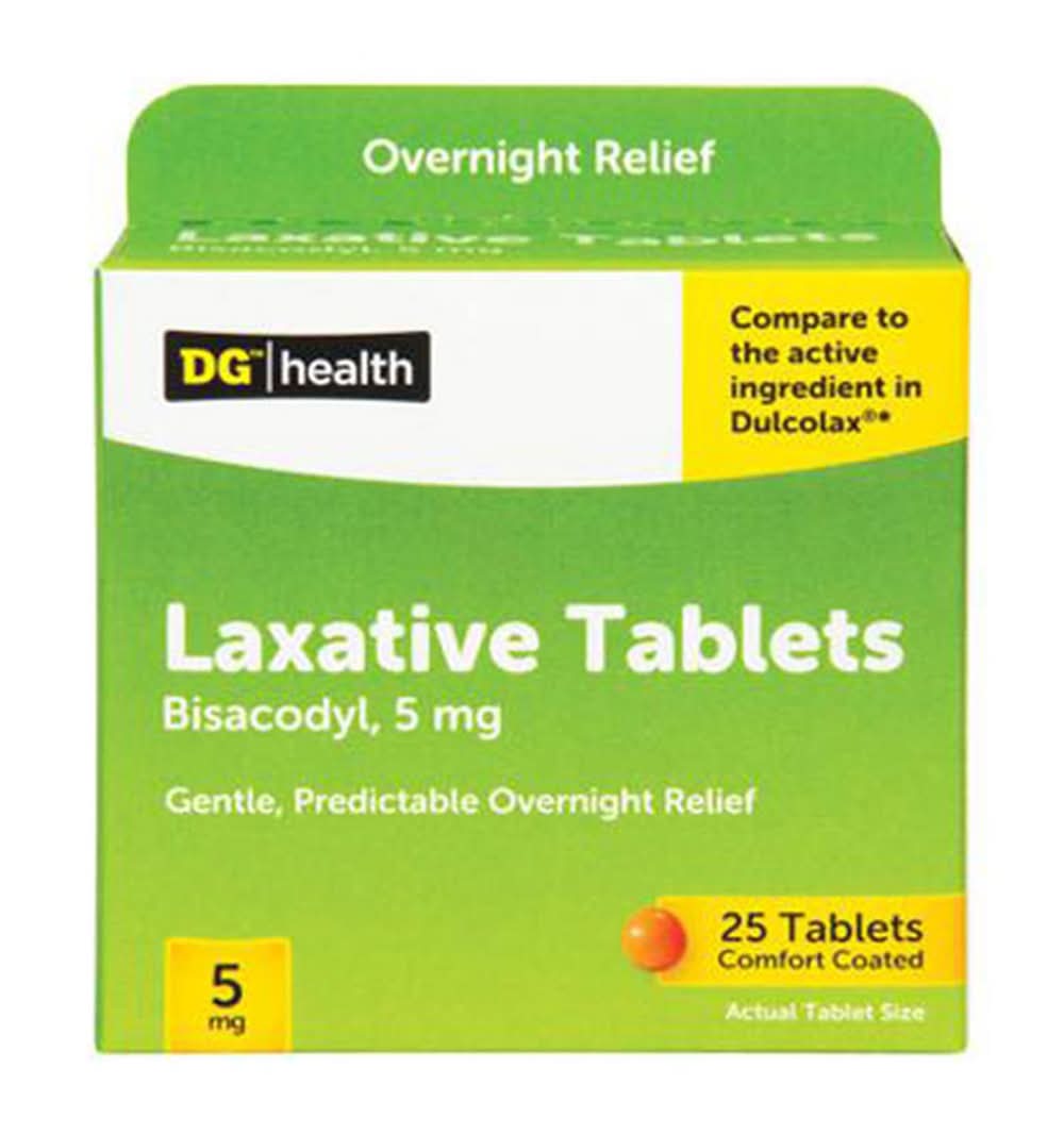 Dg Health Laxative Enteric Coated Tablets 25 Ct