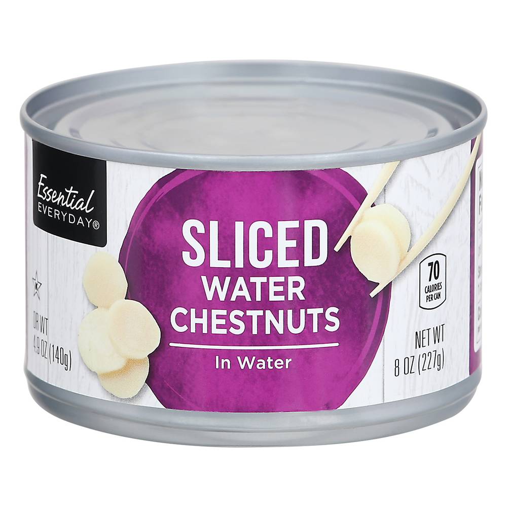 Essential Everyday Sliced Water Chestnuts in Water (8 oz)