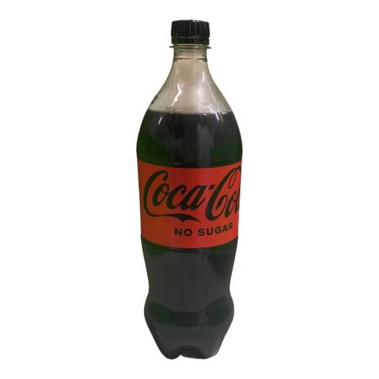 Coca-cola No Sugar Soft Drink Bottle 1.25L