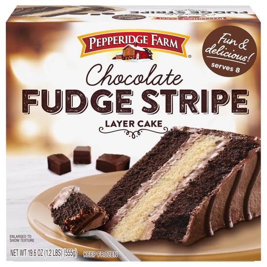 Pepperidge Farm Chocolate Fudge Strip Layer Cake
