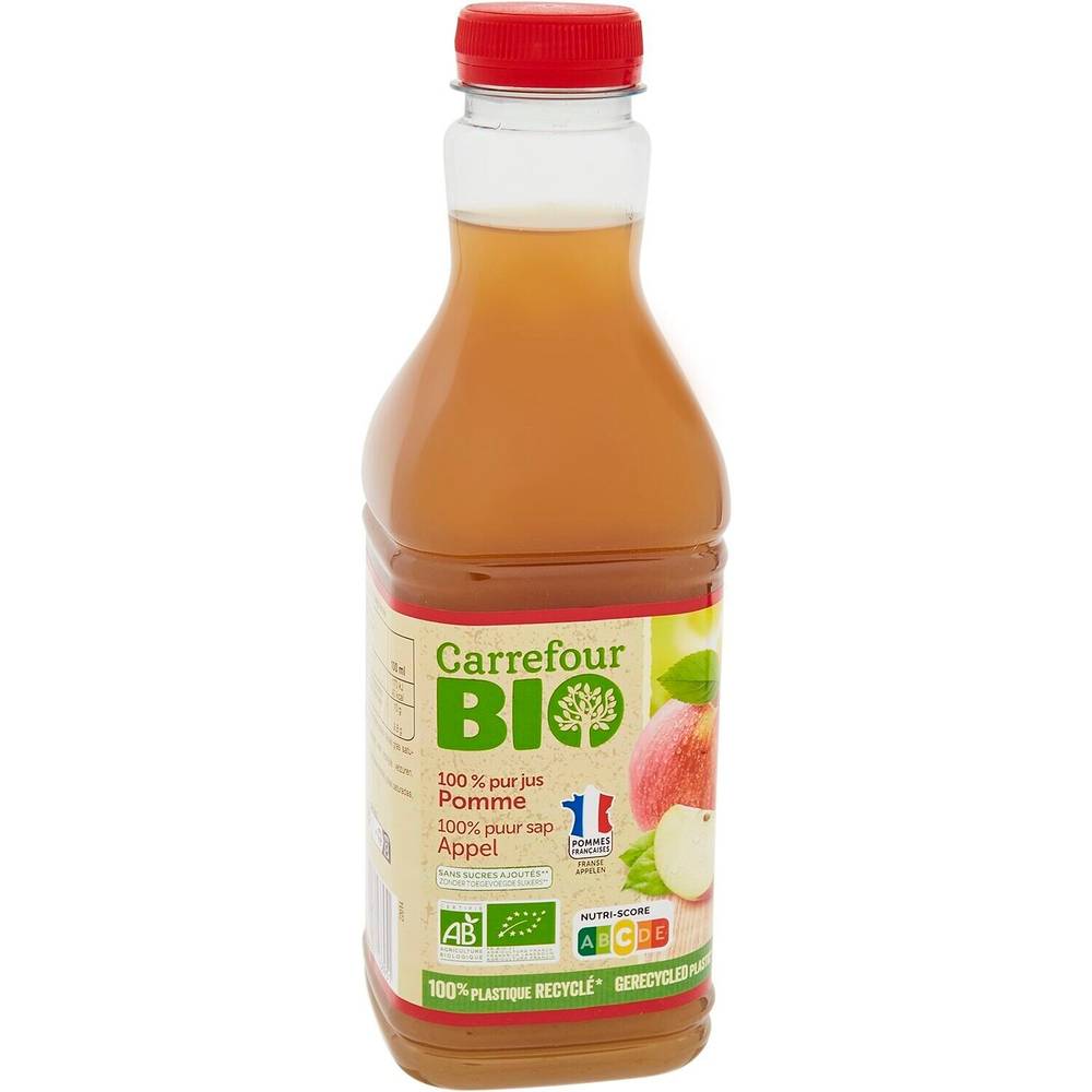 Carrefour - Jus de pomme pur fruits bio (1L)