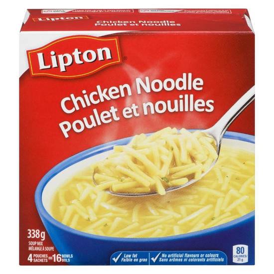 Lipton Chicken Noodle Dry Soup Mix Low Fat (338 g)