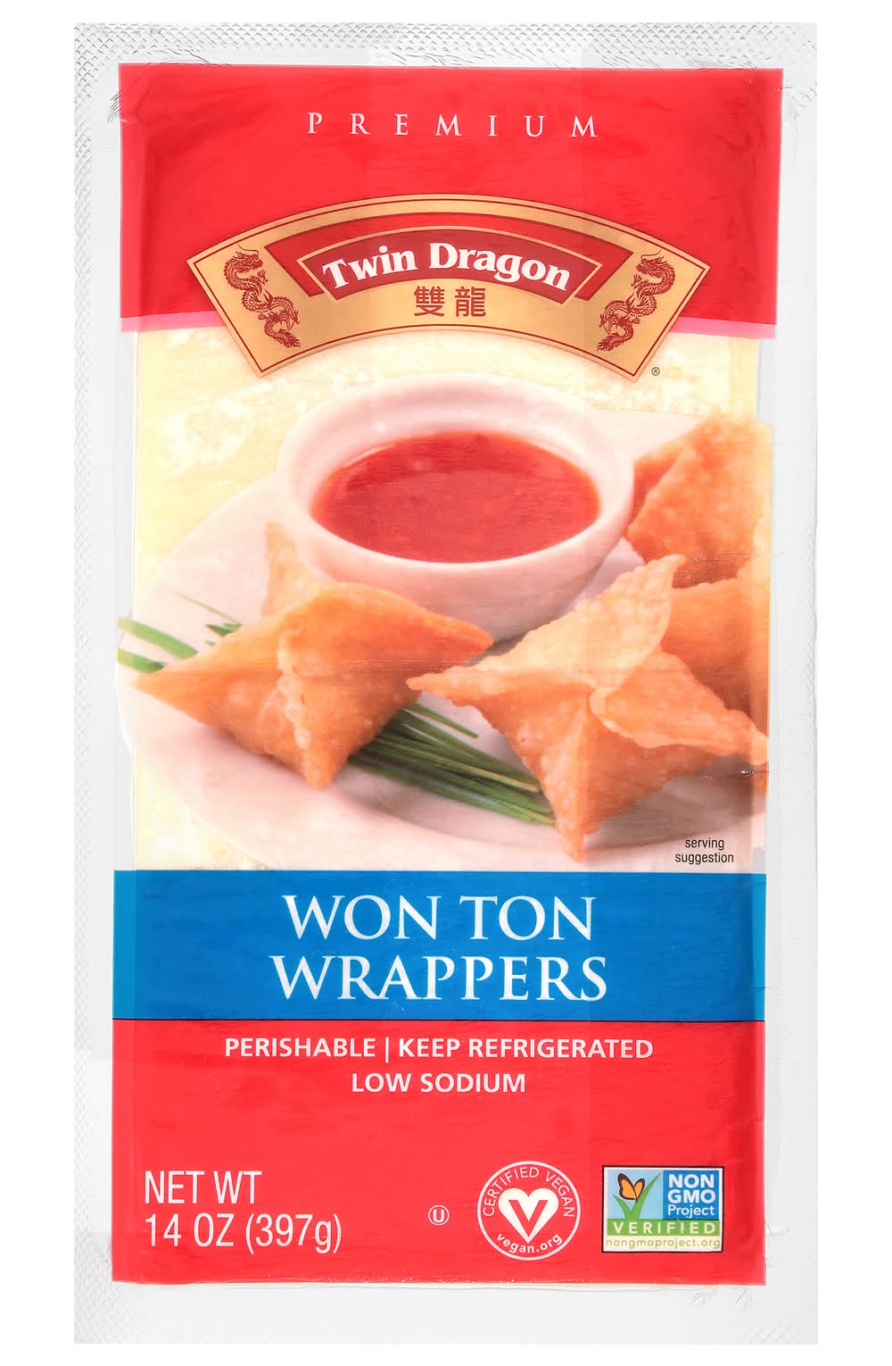 Twin Dragon Low Sodium Won Ton Wrappers (14 oz)