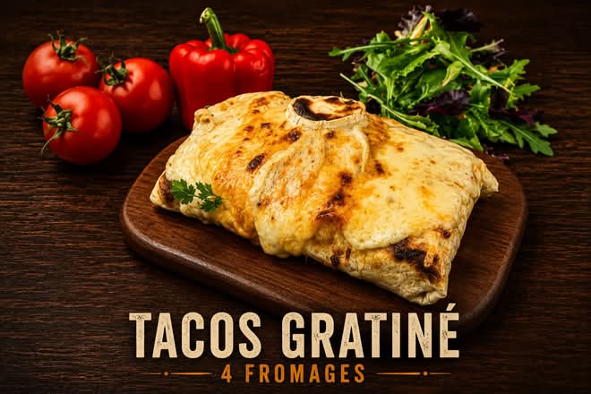 🧀 TACOS GRATINÉ 4 FROMAGES