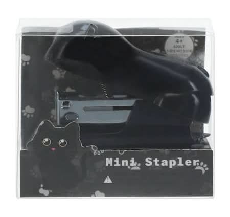 Novelty Mini Stapler Black Cat