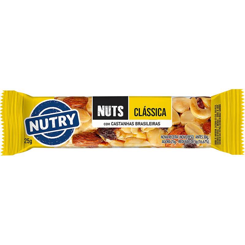 Nutry barra nuts clássica com castanhas brasileiras