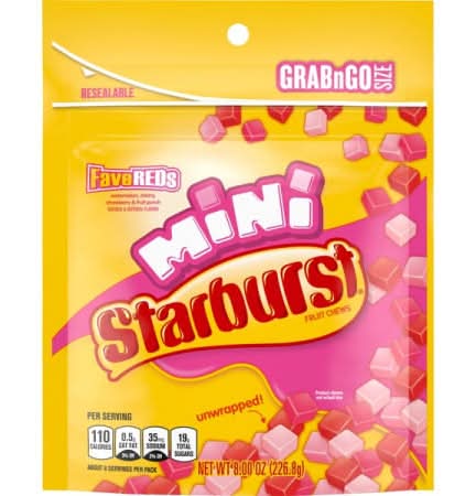 Starburst® Mini Fave Reds Grab N Go Resealable Bag 8oz