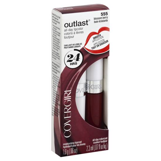 Covergirl Outlast All-Day Lip Color 555 Blossom Berry (2 ct)